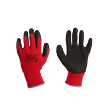 Geko Latex bevonatú védőkesztyű, 11-es méret, piros, Geko G73534 védőkesztyű