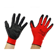 Geko Munkavédelmi kesztyű 9" Red Nitril G73581 védőkesztyű