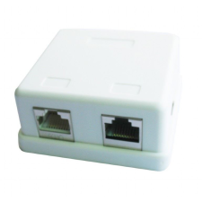 Gembird 2 portos CAT5e keystone fali aljzat fehér (NCAC-HS-SMB2) egyéb hálózati eszköz