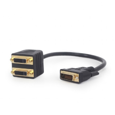 Gembird 2 portos DVI splitter (A-DVI-2DVI-01) kábel és adapter