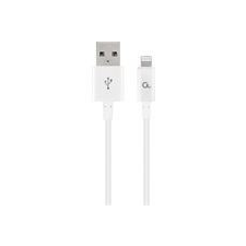 Gembird 8-pin charging and data cable, 2m, fehér (CC-USB2P-AMLM-2M-W) kábel és adapter