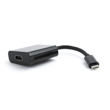 Gembird A-CM-HDMIF-01 USB-C to HDMI adapter Black-OEM kábel és adapter