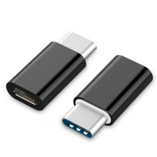 Gembird A-USB2-CMmF-01 USB 2.0 Type-C adapter (CM/MicroUSB-F) Black kábel és adapter