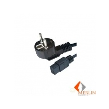Gembird Cablexpert C19 hálózati tápkábel 1,8m /PC-186-C19/ kábel és adapter