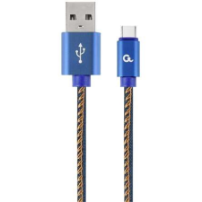 Gembird Cablexpert CC-USB2J-AMCM-2M-BL Lightning kábel Kék kábel és adapter