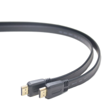 Gembird Cablexpert HDMI male-male lapos kábel 1.8m fekete (CC-HDMI4F-6) kábel és adapter