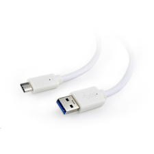 Gembird Cablexpert USB 3.0 AM --&gt; Type-C (AM/CM) kábel 3m fehér (CCP-USB3-AMCM-W-10) kábel és adapter