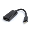 Gembird Cablexpert USB-C -> DisplayPort female adapter, fekete (A-CM-DPF-01) (A-CM-DPF-01)