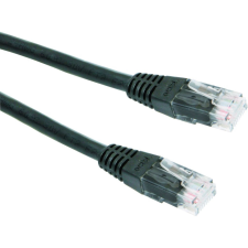Gembird Cablexpert UTP CAT5e patch kábel 0.25m fekete (PP12-0.25M/BK) kábel és adapter