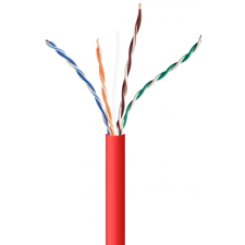 Gembird CAT5E Összekötő Piros 305m UPC-5004E-SOL-R kábel és adapter