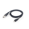 Gembird cc-usb2-amlm-2m usb lightning charging combo cable 2m black