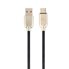 Gembird CC-USB2R-AMCM-2M Premium rubber Type-C USB charging and data cable 2m Black mobiltelefon kellék