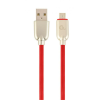  Gembird CC-USB2R-AMmBM-2M-R microUSB Premium rubber charging and data cable 2m Red