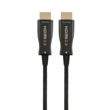 Gembird CCBP-HDMI-AOC-50M Active Optical (AOC) High speed HDMI with Ethernet Premium Series cable 50m Black kábel és adapter