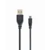 Gembird CCP-USB2-AM5P-6 USB2.0 A-plug Mini cable 1, 8m Black