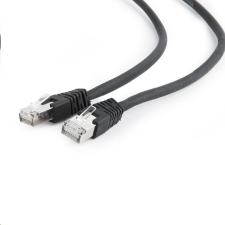 Gembird FTP CAT6A patch kábel 0.25m fekete (PP6A-LSZHCU-BK-0.25M) kábel és adapter