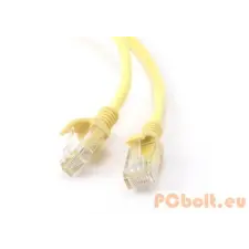 Gembird Gembird PP12-2M/Y UTP CAT5e Patch kábel 2m Sárga kábel és adapter