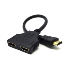 Gembird HDMI Dual port Passive Cable adapter Black kábel és adapter