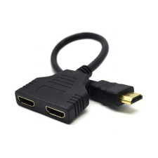 Gembird HDMI Dual port Passive Cable adapter Black kábel és adapter