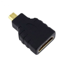Gembird HDMI micro D -> HDMI M/F adapter fekete kábel és adapter