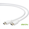 Gembird HDMI V1.4 apa-apa kábel aranyozott csatlakozóval 1.8m, fehér