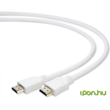 Gembird HDMI V1.4 apa-apa kábel aranyozott csatlakozóval 1.8m, fehér audió/videó kellék, kábel és adapter