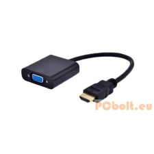 Gembird HDMI v1.4 - VGA adapter fekete kábel és adapter
