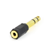 Gembird Jack stereo 6,35mm -> Jack stereo 3,5mm M/F adapter fekete (A-6.35M-3.5F) (A-6.35M-3.5F) - Audió kábel