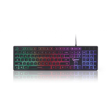 Gembird KB-UML-01 Rainbow multimédiás US billentyűzet fekete (KB-UML-01) billentyűzet