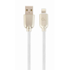 Gembird Lightning - USB-A adat- és töltőkábel 2m fehér-aranyszínű (CC-USB2R-AMLM-2M-W) (CC-USB2R-AMLM-2M-W)