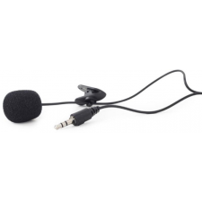 Gembird MIC-211B fekete felcsíptethetős mikrofon hangtechnikai eszköz