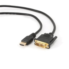 Gembird Monitor Jelkábel HDMI -> DVI-D 1,8m Black kábel és adapter