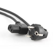 Gembird PC-186A-VDE Power cord (right angled C13) VDE approved 1,8m Black kábel és adapter