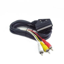 Gembird RCA SCART Átalakító Fekete 1.8m CCV-519-001 kábel és adapter