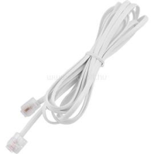 Gembird RJ11 M/M adatkábel 3m 6P4C fehér (TC6P4C-3M) kábel és adapter