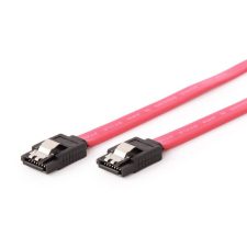 Gembird SATA III Data Cable With Metal Clips 30cm Red kábel és adapter