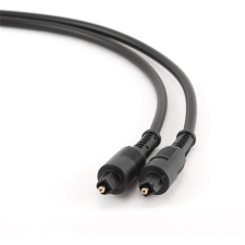 Gembird Toslink Standard M/M audio kábel 1m fekete kábel és adapter