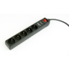 Gembird túlfeszültségvédő elosztó 5dugalj 1.5m fekete (SPF5-C-5)