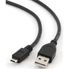 Gembird USB2.0 A-microUSB 0,5m Black (CCP-MUSB2-AMBM-0.5M) kábel és adapter