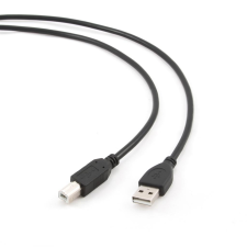 Gembird USB 2.0 cable AM-BM, 1m, black kábel és adapter