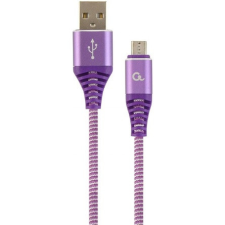  Gembird USB-A 2.0 -&gt; USB-B 2.0 micro M/M adatkábel 2m lila-fehér Premium kábel és adapter