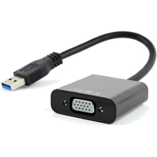 Gembird USB-A - VGA M/F adapter fekete (AB-U3M-VGAF-01) kábel és adapter