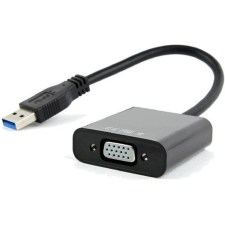 Gembird USB-A - VGA M/F adapter fekete (AB-U3M-VGAF-01) (AB-U3M-VGAF-01) kábel és adapter