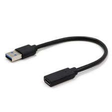 Gembird USB C anya - USB-A 3.1 apa kábel, 0.1m (A-USB3-AMCF-01) kábel és adapter