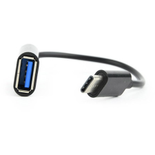  Gembird USB-C -&gt; USB-A 2.0 M/F adapter 0.2m fekete kábel és adapter