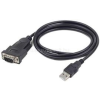 Gembird USB to DB9M serial port converter cable, black, 1.5 m (UAS-DB9M-02)