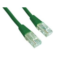 Gembird UTP Cat5e patch kábel 1.5m - zöld kábel és adapter