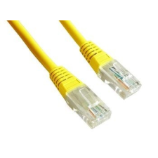 Gembird UTP Cat5e patch kábel 3m - sárga kábel és adapter