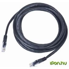 Gembird UTP Összekötő Fekete 3m PP12-3M/BK kábel és adapter