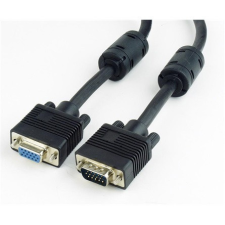  Gembird VGA M/F video jelkábel hosszabbító 3m fekete kábel és adapter